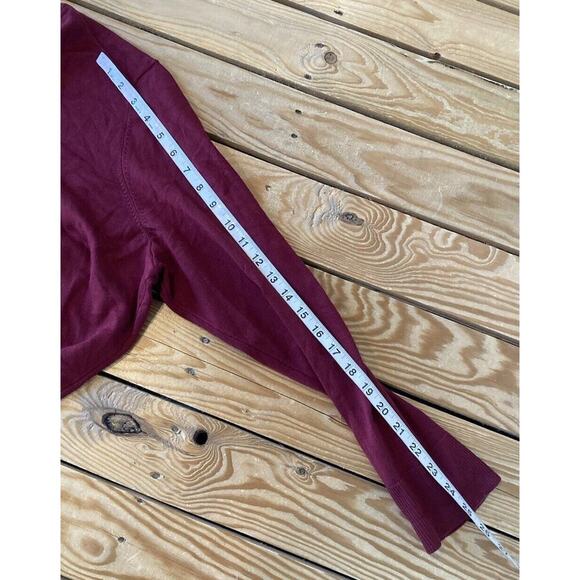 NWT $49.95 Lane Bryant Button Up Cardigan Sweater Size 22 Women’s Maroon - Picture 10 of 10